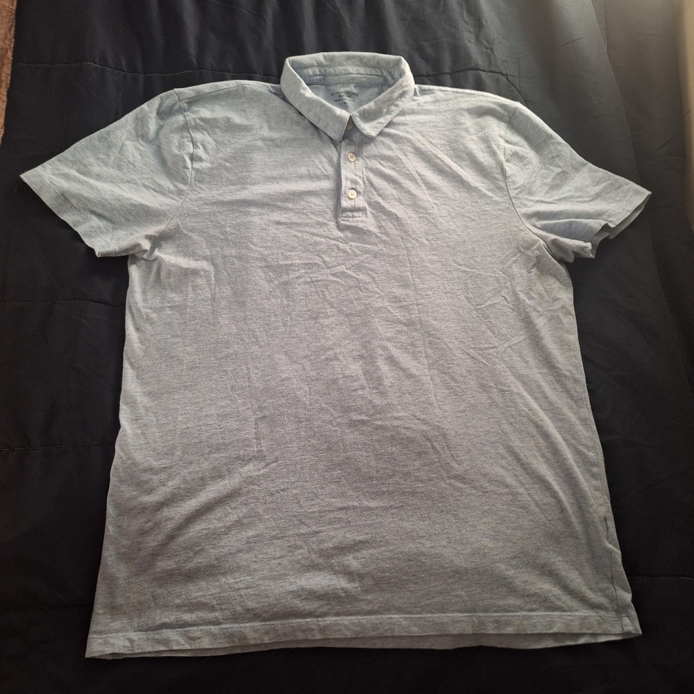 Men's Structure SlimFit Light Blue Shirt  Size XL